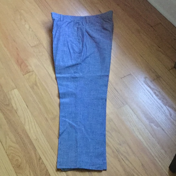 Land’s End Women’s Chambray Crop Chinos SIZE 6 - Picture 1 of 6